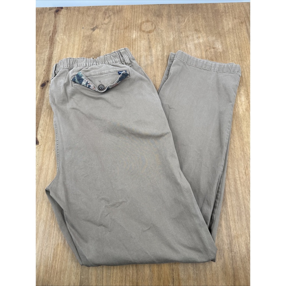Chubbies Originals Stretch Chino Pants Mens XXL Beige Preppy Casual Cotton Blend